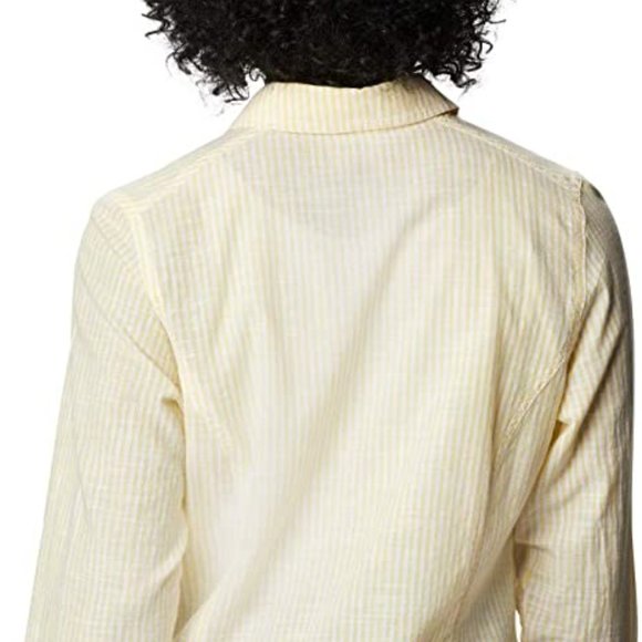 🆕Columbia Women's Camp Henry™ II LS Shirt, Sun Glow Vertical Stripe, Brand NEW - Picture 7 of 7